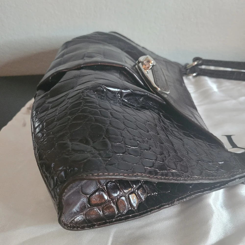 FURLA BRERA CROC SHOULDER BAG - Picture 8 of 13